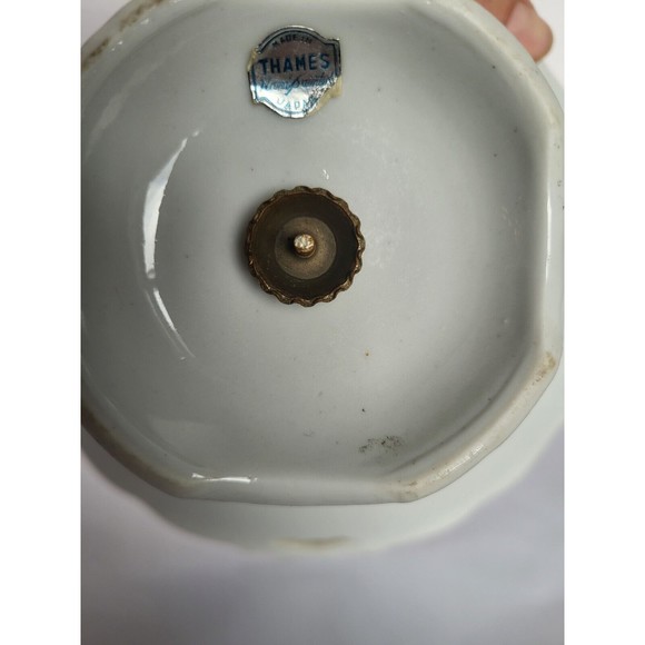 Lot of 2 Antique Porcelain Hand Painted Floral Compote Moriage Gold Dish Japan - Picture 9 of 13